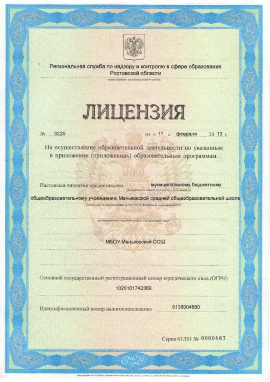 лицензия